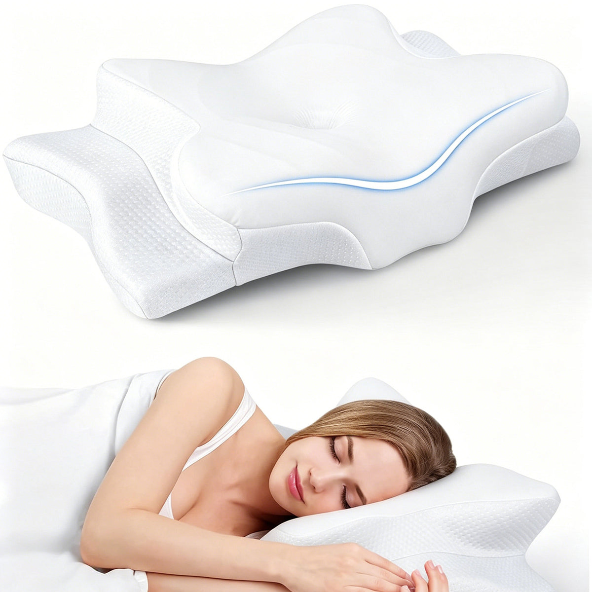 Blissence™ Cervical Butterfly Memory Foam Pillow