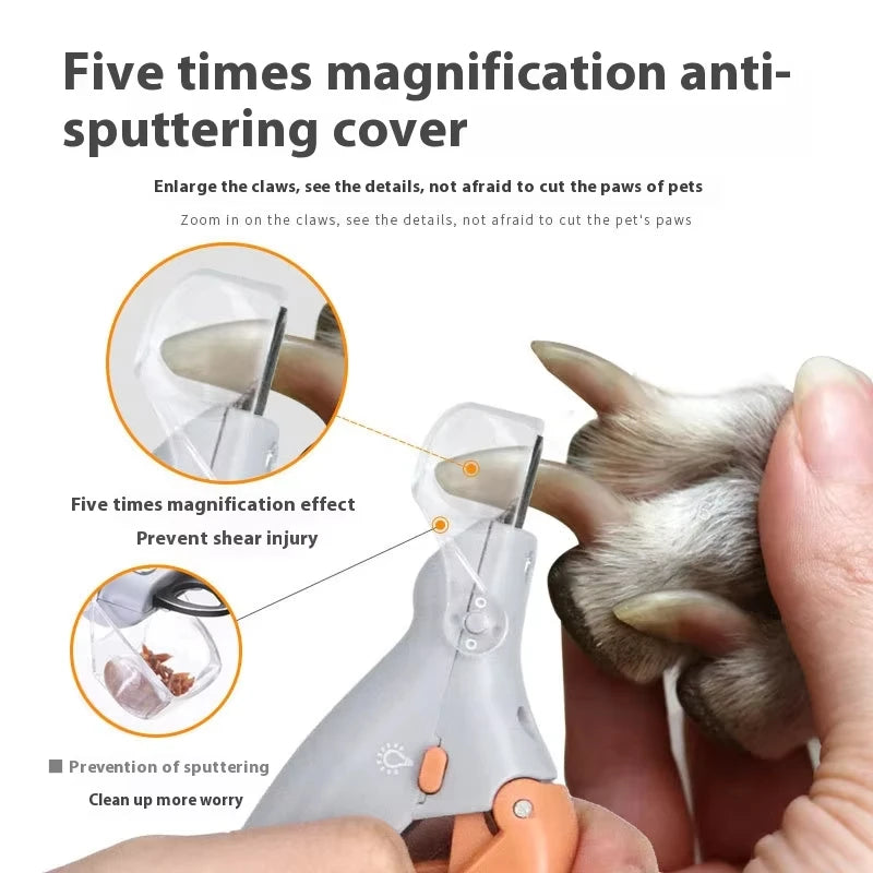LED Pet Nail Clipper with Light