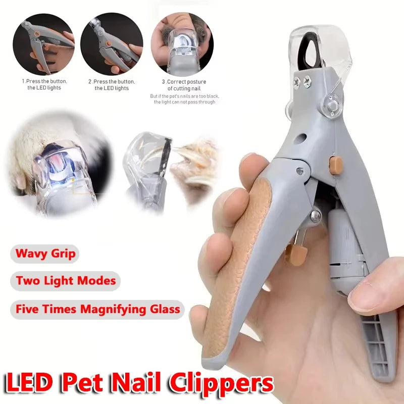 LED Pet Nail Clipper with Light