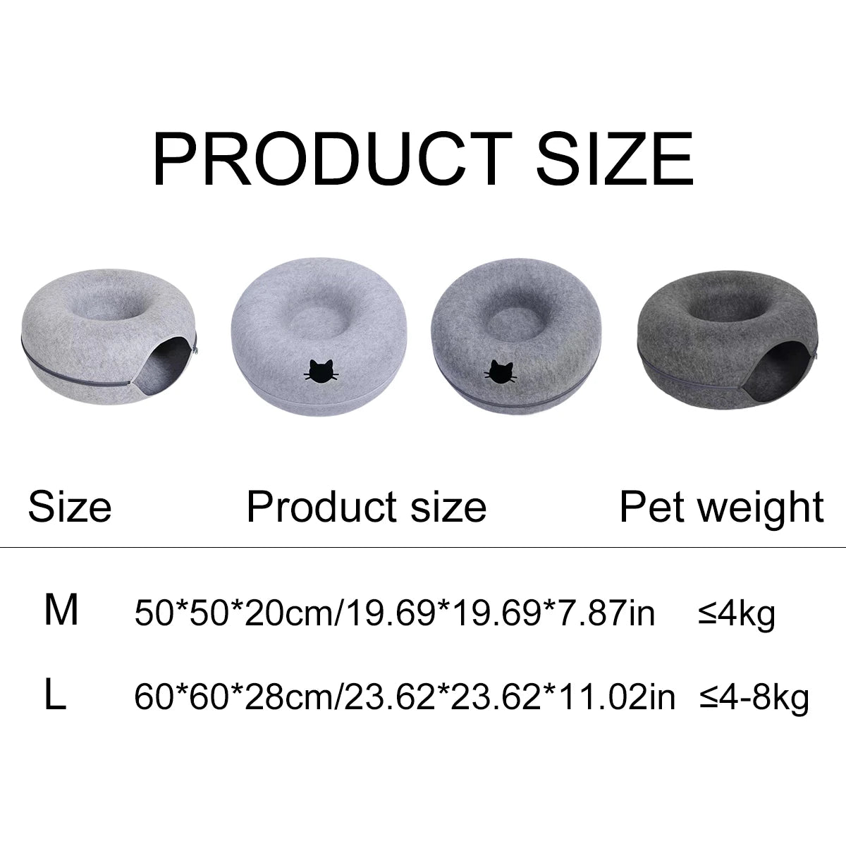 Interactive Round Cat Tunnel Nest
