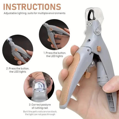 LED Pet Nail Clipper with Light