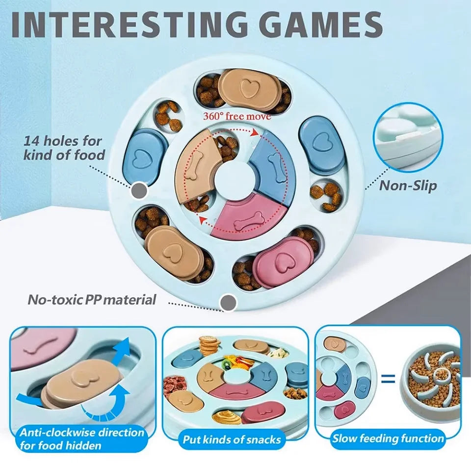 Interactive Dog Puzzle Slow Feeder