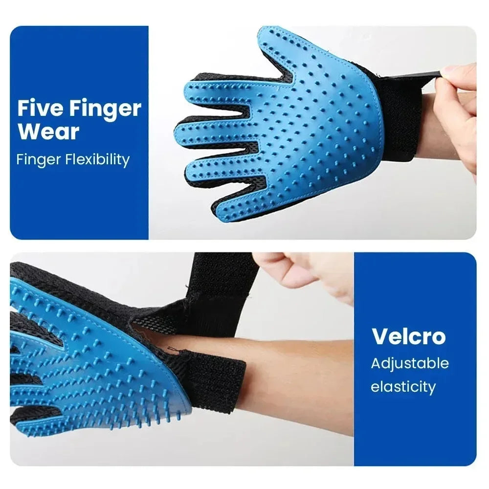 Pet Grooming Glove – Shedding & Massage Brush