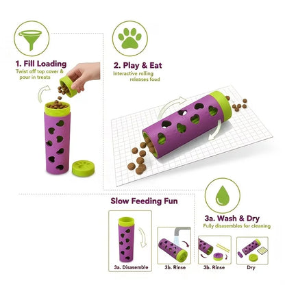 Interactive Slow Treat Dispenser