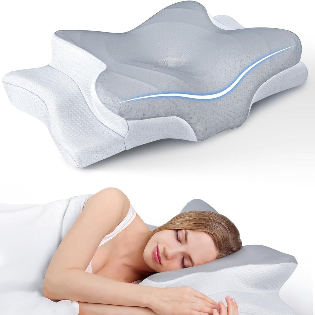 Blissence™ Cervical Butterfly Memory Foam Pillow