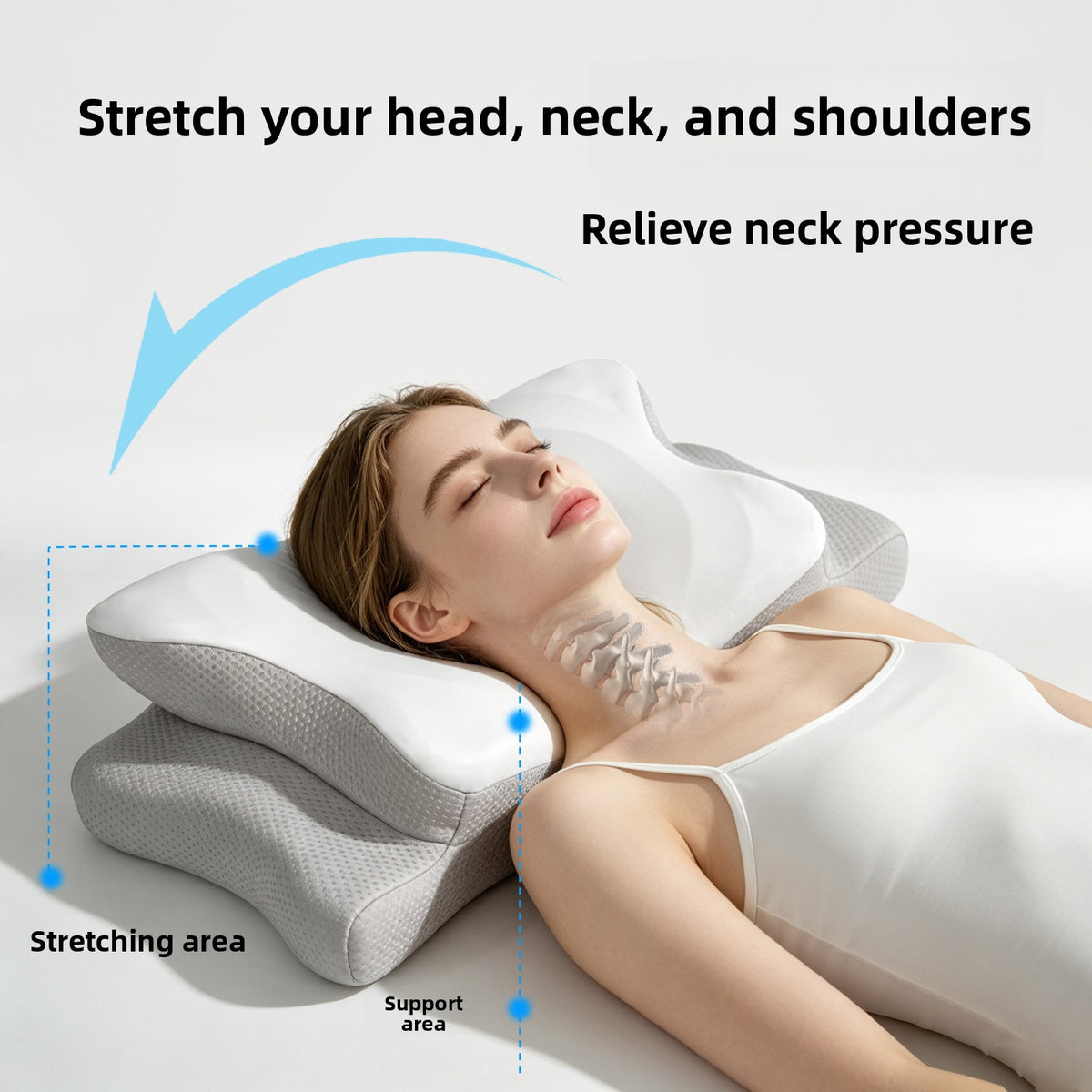Blissence™ Cervical Butterfly Memory Foam Pillow